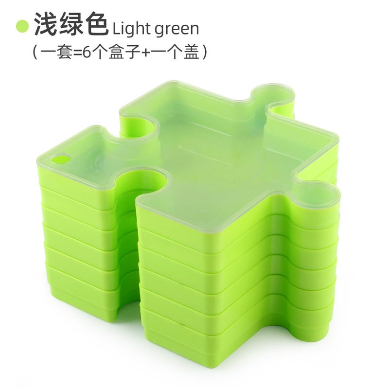 Source Adult Puzzle 1000 Three-Dimensional Puzzle Storage Box Stitching Classification Storage Finishing Toys - Image 1